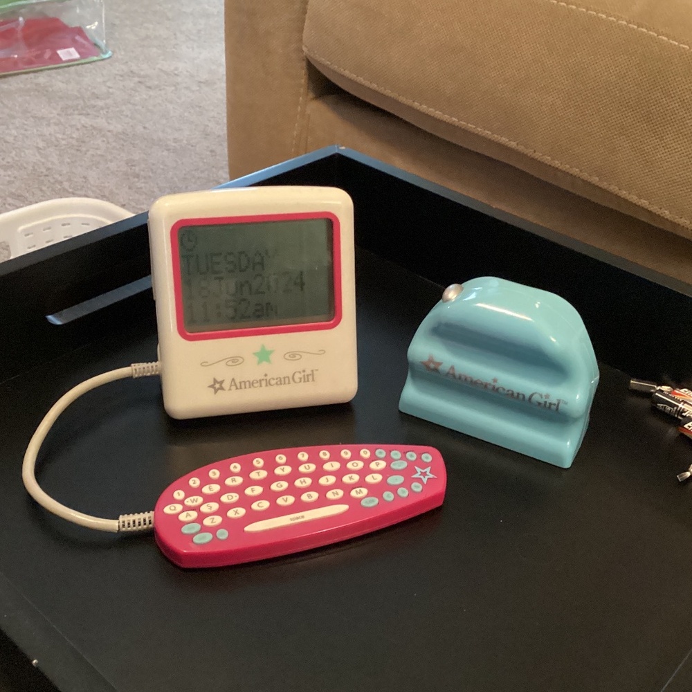 Rare American Girl Computer Set 2006